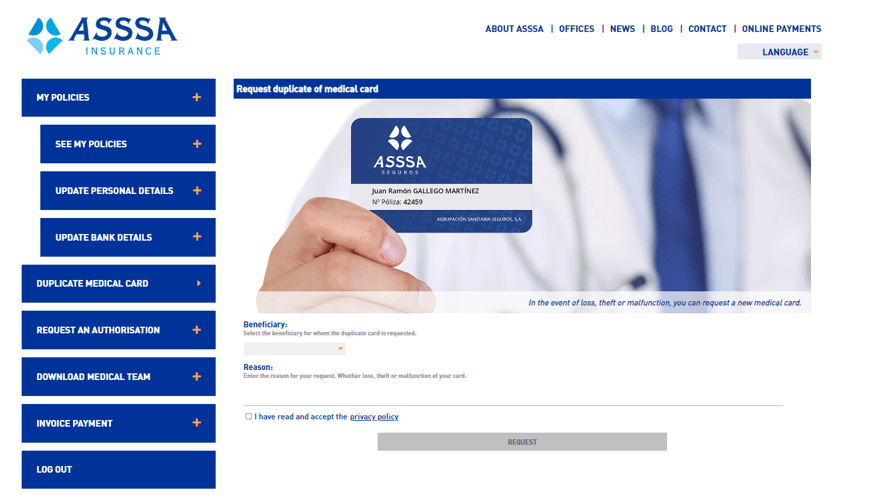 ASSSA Client Area Portal